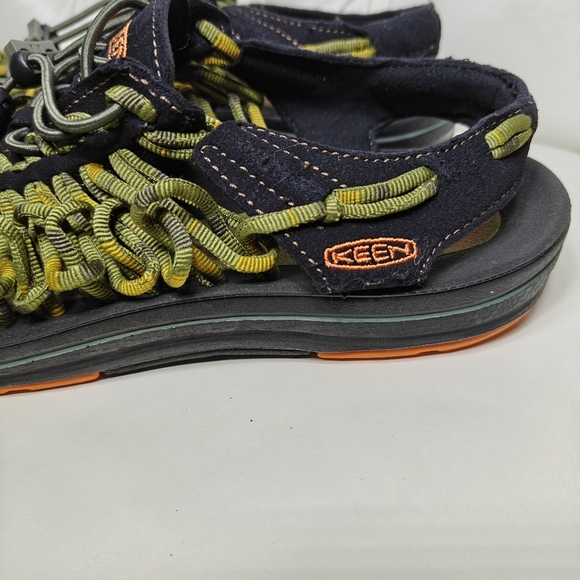KEEN Uneek Bungee Cord Camo Green Black Braided Woven Sandals Men\'s Shoes Size 8 main image 4